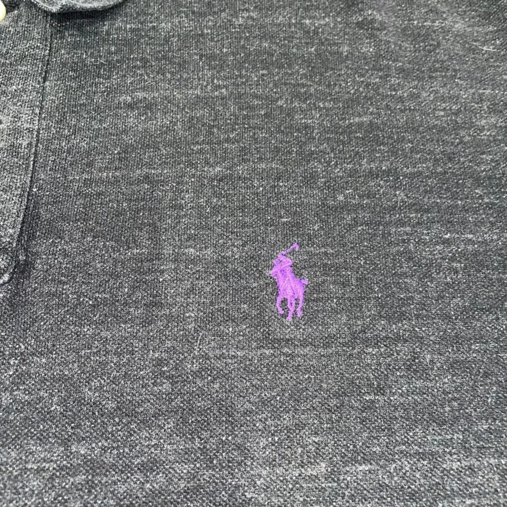 Polo Ralph Lauren Mens XXL Charcoal Gray Heather Pony Logo Polo Shirt